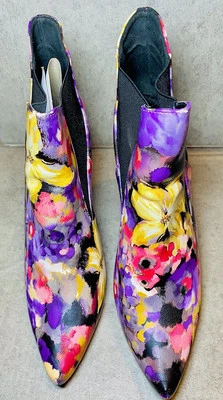 ShoeDazzle Colorido Primavera Devlin Tacones Florales Talla 10 Foto 1 de 4