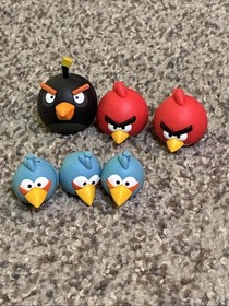 K'Nex Angry Birds Figures and Replacement Pieces KNEX Lot Of 6