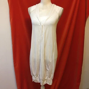 Transit Par Such silk and knit blouson tunic top ivory size s - Picture 1 of 7