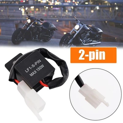 Motorcycle LED Indicator Relay 2 Pin 12V Flasher RelayLoad M0Q6 M0Q0 - Image 1 of 4