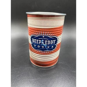 Lata de vodka Deep Eddy bandera americana taza promocional artículos de bar coleccionables - Imagen 1 de 4