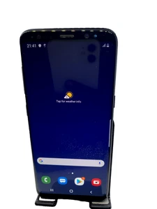 Samsung Galaxy S8 - 64GB - Arctic Black (Unlocked) Smartphone Full OK B3-36 - Picture 1 of 8