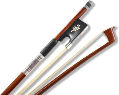 4/4 Violin Bow Brazilwood Octagonal bow Ebony Frog White horsehair Well Balanced - Image 1 of 4