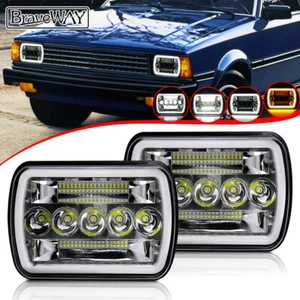 2pcs 7x6" LED Headlights Hi/Lo Beam DRL Fit Toyota Pickup 1982-1995 Truck DOT - Picture 1 of 12