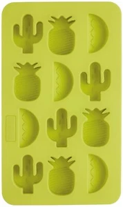 BarCraft Tropical Chic Novelty Silicone Ice Cube Tray, 22 x 13 cm (8.5" x 5") - Picture 1 of 6