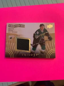 2014-15 UD TRILOGY BRETT HULL TRYPTICHS 60/600 JERSEY CARD - Picture 1 of 1
