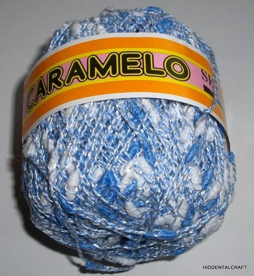 SELECT10N10 ~CARAMELO~ LOTE DE 15 BOLAS MEZCLA ALGODÓN-RAYÓN-ACRÍLICO BOUCLE GRUESO Foto 1 de 3