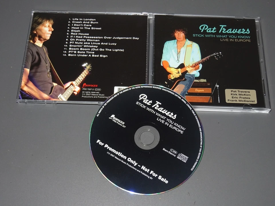 PAT TRAVERS - STICK WITH WHAT YOU KNOW, LIVE / PROMO-ALBUM-CD 2007 (MINT-) - Bild 1 von 1