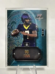 DQ FINN 4/4 FOOTBALL WILD CARD 7 CARD STUDS 2023 - Picture 1 of 2