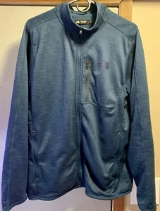 Mens Large - The North Face Fleece Sweater Full Zip Jacket - Navy - Lightly Used - Picture 1 of 5
