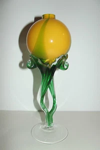 10A43 Old Lamp Berger Glass Blown Colored Multicolored Design Murano - Picture 1 of 6