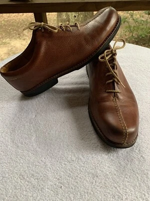Sapatos masculinos Sandro Moscoloni tamanho 10 D marrom oxfords biqueira dividida couro feito no Brasil - Imagem 1 de 4