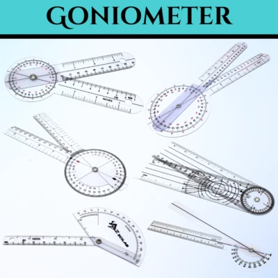 Transtrator de ângulo de plástico goniômetro alcance médico articulação fisioterapia e reabilitação - Imagem 1 de 3