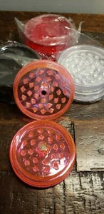 2 Pack Plastic Magnetic Herb Tobacco Grinder with Hidden Storage Compartment - Picture 1 of 4