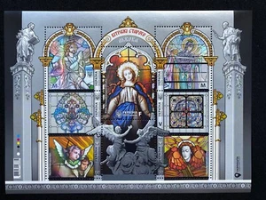 Unique Ukrainian Stamps "STAINED GLASSES OF OLD LVIV" Best Stamps sheet 2020 - Picture 1 of 12