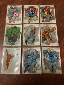 MARVEL BRONZE AGE CLASSIC HEROES CHASE CARD SET 9/9 2012 RITTENHOUSE - Picture 1 of 2