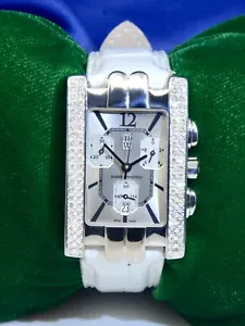 Harry Winston Avenue 18K WG Chronograph Quartz watch w/Diamonds Ref.310UCQW &box - Picture 1 of 9