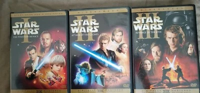 STAR WARS, the phantom menace, attack of the clones, revenge of the sith (DVD)  - Image 1 of 2