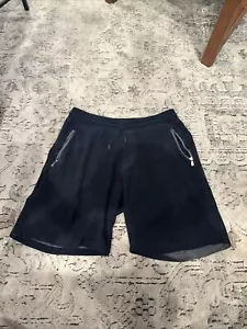 BRUNELLO CUCINELLI Men’s Navy Blue Sweat Shorts With Zipped Pockets XL - Picture 1 of 7