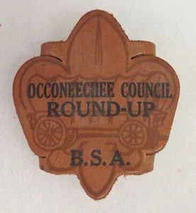 Occoneechee Council Round-Up BSA Neckerchief Slide [KS-301] - Picture 1 of 1