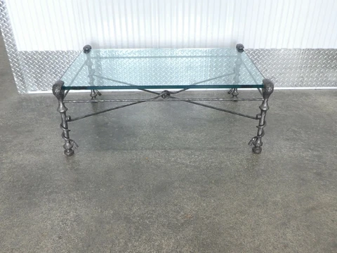 MID CENTURY MODERN  STYLE " HOMMAGE TO GIACOMETTI"   IRON COFFEE TABLE Cover