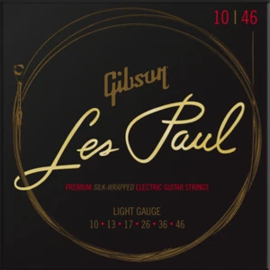 Gibson Les Paul Premium Silk Wrapped Electric strings 10-46. SEG-LES10 - Picture 1 of 2