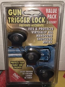 DAC Gun Trigger Locks with key TVP095 761903369501 3 LOCKS - Picture 1 of 2