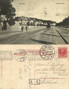 Postal de Dinamarca, AARHUS ÅRHUS, Strandvejen (1909) - Imagen 1 de 3