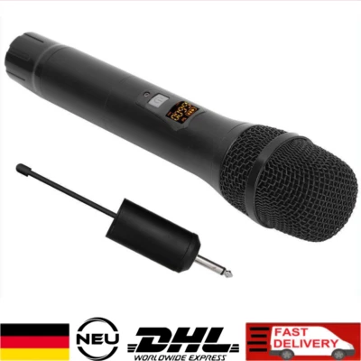 Funkmikrofon Wireless Handheld Mikrofone Microphone MIC Kabelloses 25CH UHF DE - Bild 1 von 4