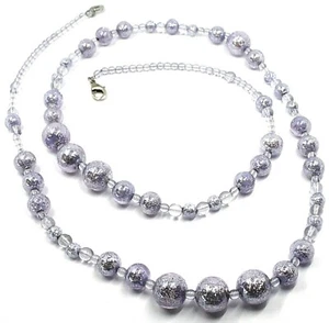 COLLANA ANTICA MURRINA VENEZIA, CO971A04, SFERE VIOLA, LUNGHEZZA 90 CM - Imagen 1 de 5