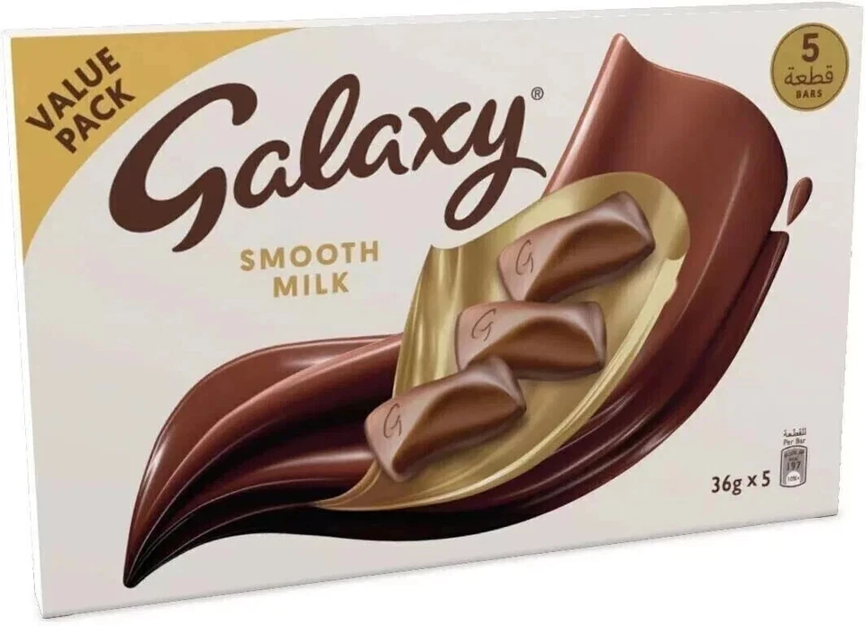 Galaxy Smooth Milk Chocolate 36 g (Pack of 5) Free Shipping World Wide - Image 1 of 1