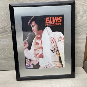 Framed Elvis Presley Aloha Poster 2001 Official Catalog TV Guide 12x15” - Picture 1 of 5