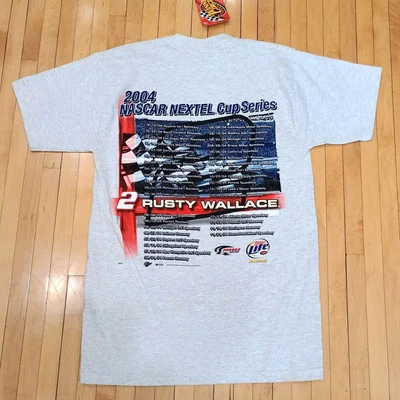 NWT Vintage Winners Circle 2 Rusty Wallace T-shirt 2004 NASCAR Nextel Cup Series - Image 1 of 4