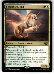 Outlaws of Thunder Junction Magic: The Gathering Seraphic Steed MTG NM - Picture 1 of 2