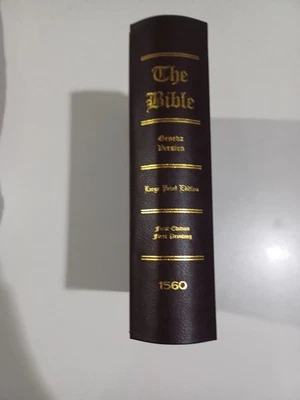 Geneva Bible 1560 First Edition Facsimile Foto 1 de 2