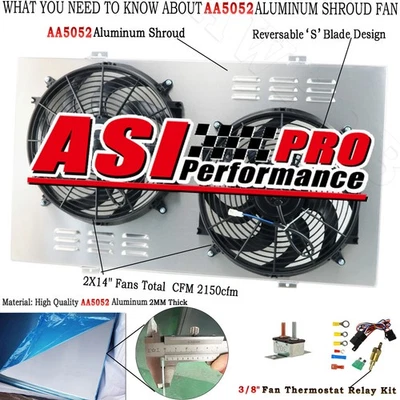 Radiator Shroud Fan For 1988-2000 Chevy/GMC C/K C2500 C3500 K2500 3500 7.4L Foto 1 de 4