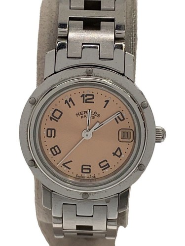 HERMÈS Orologio HERMES Donna Clipper Quarzo Analogico Acciaio Inox ORN SLV CL4.210