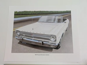 1965 Plymouth Belvedere Satellite Convertible 11x14 Poster Druck - Bild 1 von 3