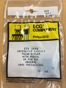 ECG1691 Telephone Pulse Dialer w/Redial ~ 18 Pin DIP - Picture 1 of 1