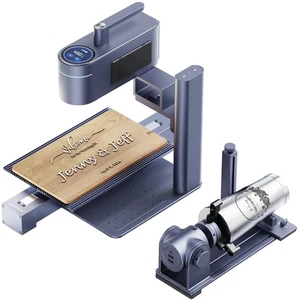 LaserPecker LP4 10W Dual Laser Engraver Deluxe Slide & Rotary Roller Extensions - Picture 1 of 18