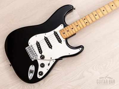 1980 Fender Stratocaster Vintage Guitar Black, 100% Original w/ Case - Image 1 of 4