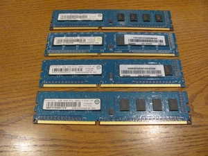 4x Ramaxel 4GB 1RX8 PC3L-12800U DIMM RAM de escritorio - Imagen 1 de 5
