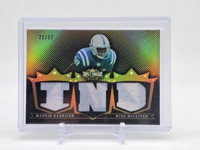 2007 Marvin Harrison SSP Triple Threads Jersey Sepia /27 Indy Colts HOF'er - Image 1 of 3