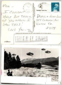 Duckboy UFO SciFi Postcard '04 Halftone Humor Paul Stanton - Picture 1 of 1