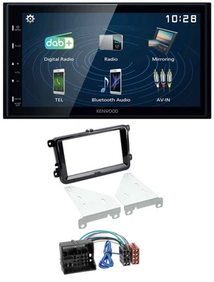 Kenwood 2DIN Bluetooth MP3 USB DAB Autoradio für VW T6 2015-2019 Klavierlack sch - Bild 1 von 4