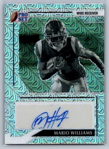 2022 Leaf Pro Set #BW-MW1 Mario Williams Black & White AUTO Silver Mojo SP/25 - Picture 1 of 2