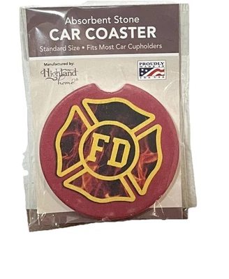 Protector de insignia de piedra absorbente para depósito de incendios FD para posavasos Foto 1 de 3