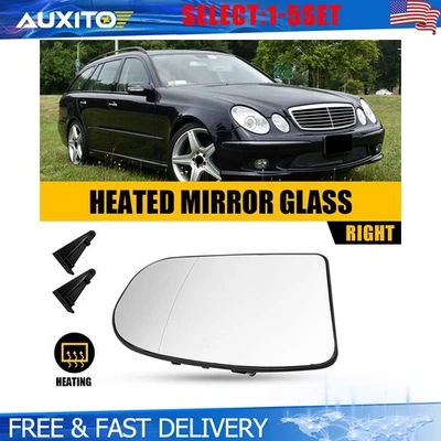 Espejo retrovisor lateral de pasajero cristal térmico 1-5X para Mercedes Clase E C W211 W203 01-07 Foto 1 de 4