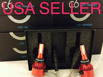 9006 HB4 WHITE LED Car Truck Headlight Bulbs HID 5K 5000k OPT7 Headlamp 2x Bulb - Image 1 of 4