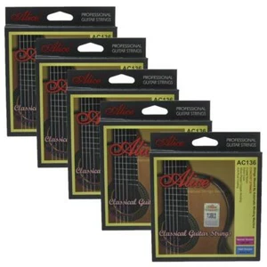 5Sets Alice Classical Guitar Concert Strings Crystal Nylon Silver Plated AC136N - Picture 1 of 4